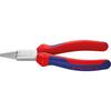 Rd.-nose pliers ch.-pl.w.handles with PVC coating 140mm